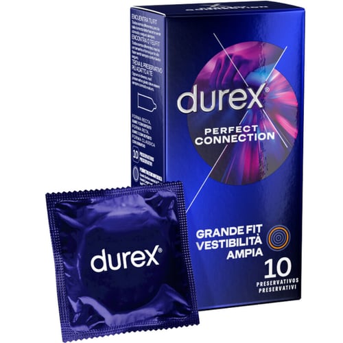 DUREX CONDOMS DUREX - CONNESSIONE PERFETTA SILICONE EXTRA LUBRIFICAZIONE 10 UNITÀ