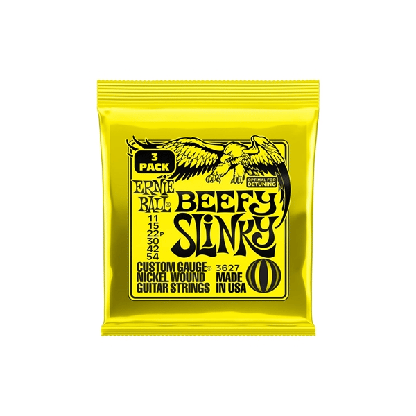 Ernie Ball 3627 Beefy Slinky Nckl Wnd 3 Pk 11 54