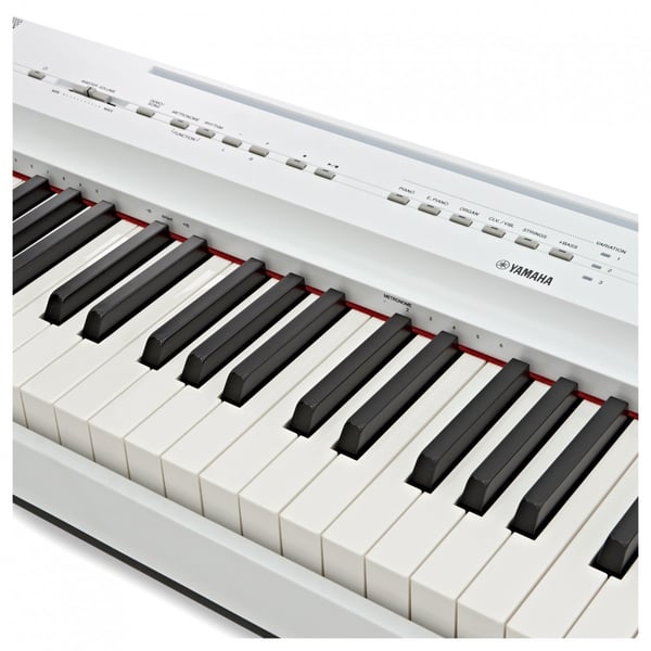 YAMAHA P125A WHITE PIANOFORTE DIGITALE 88 TASTI PESATI COLORE BIANCO