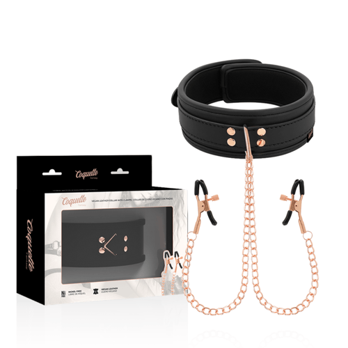 COQUETTE FANTASY COQUETTE CHIC DESIRE - COLLANA CON PINZA PER CAPEZZOLI FANTASIA CON FODERA IN NEOPRENE