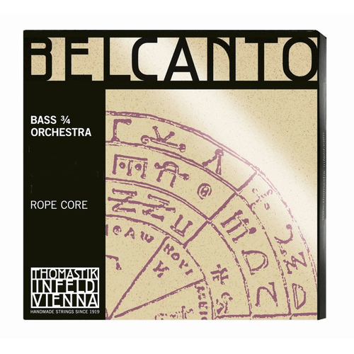 THOMASTIK BC600 DOUBLE BASS BELCANTO 3/4 MEDIUM ORCHESTRA TUNING STRING SET