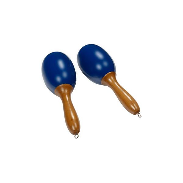 Tanga MARACAS-BLEU-L Maracas grandi in legno - Blu