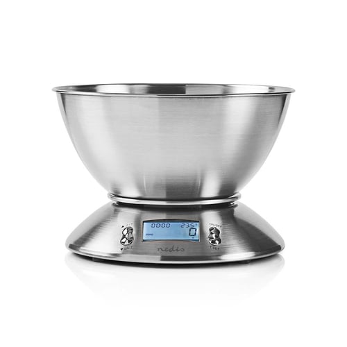 Bilancia Digitale Da Cucina In Acciaio Con Timer Max 5 Kg
