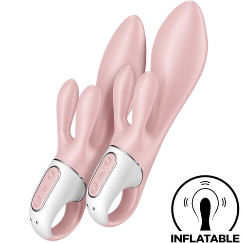 SATISFYER VIBRATOR SATISFYER - AIR PUMP BUNNY 3 VIBRATORE GONFIABILE CONIGLIO ROSA