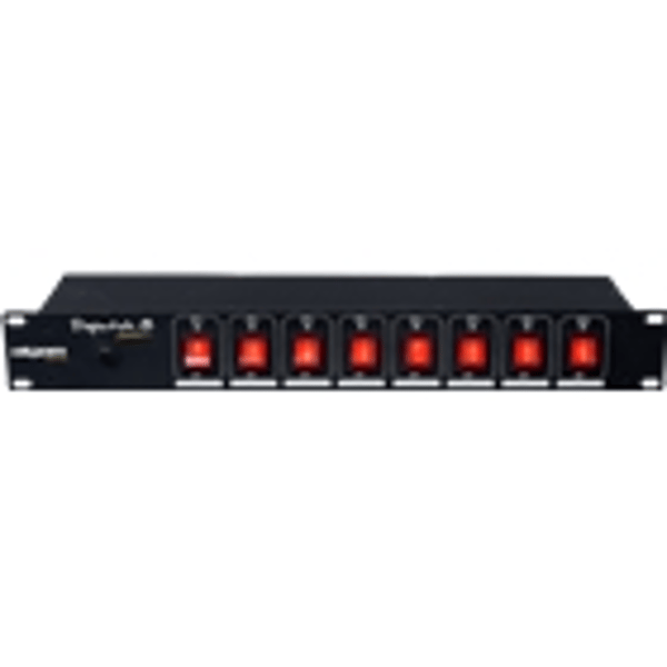 Algam Lighting DISPATCH-8 Multipresa 8 Posti da Rack Interruttori Individuali