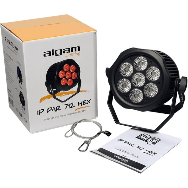 Algam Lighting IP-PAR-712-HEX Proiettore Par LED per Esterni DMX