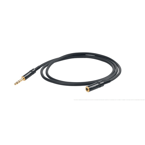 PROEL STAGE Cavo audio professionale "EXTENSION" con connessioni jack Stereo Ø 6.3 mm Yongsheng - presa jack Stereo Ø 6.3 mm Yongsheng. Lunghezza: 3 metri. Colore disponibile: Nero. Altre lunghezze disponibili: visualizzare le specifiche tecniche