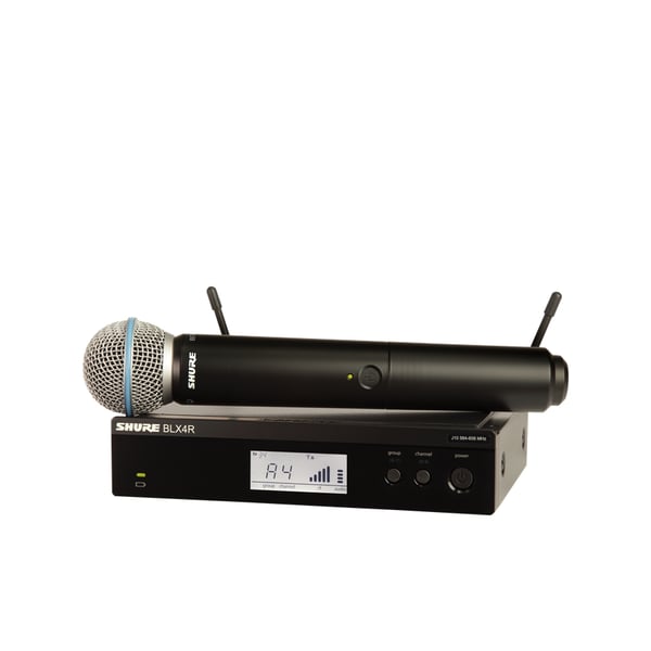 Shure BLX24RE-B58 Sistema wireless BLX4RE, BLX2/BETA58, WA371. (M17)