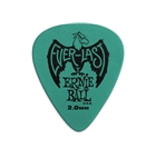 Ernie Ball 9196 Plettri Everlast Teal 2.0mm Busta da 12