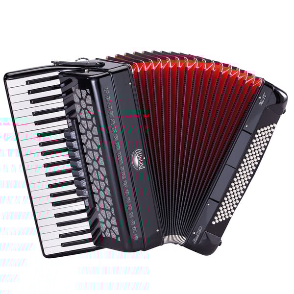 SOUNDSATION Fisarmonica 120 bassi 3/5 nera. Modello VOCE IV A41120-BK
