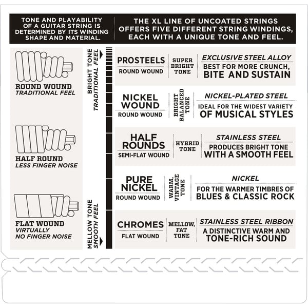 D'ADDARIO Bass Guitar Strings, Light, 40-95, Long Scale. Modello ECB80