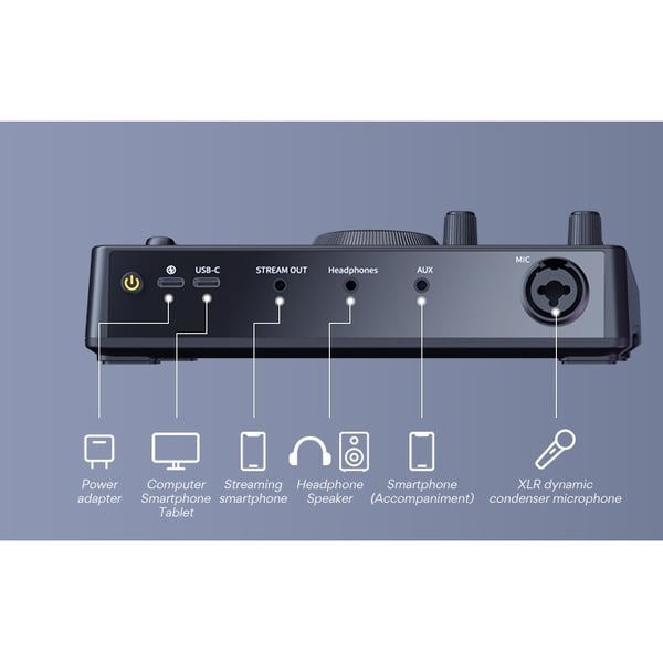 Mixer ed Interfaccia Audio Maonocaster
