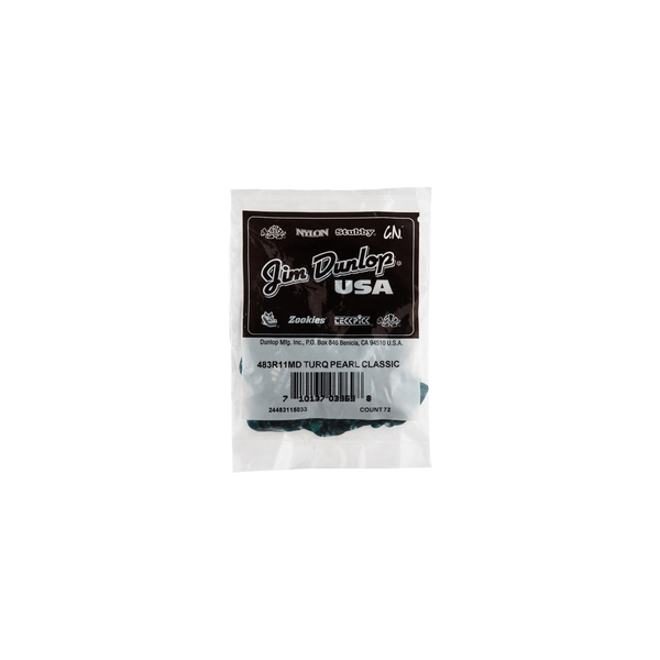 Dunlop 483R#11 Turquoise Perloid - Medium