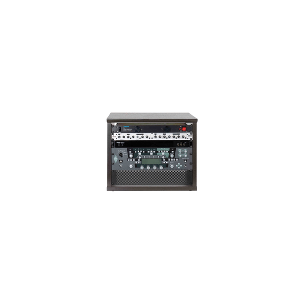 Gator Frameworks GFW-ELITERK-8U-BRN Rack 8U in legno noce scuro finitura standard<br>